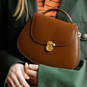 Warm Studio Indie Designer Irregular Saddle Purse